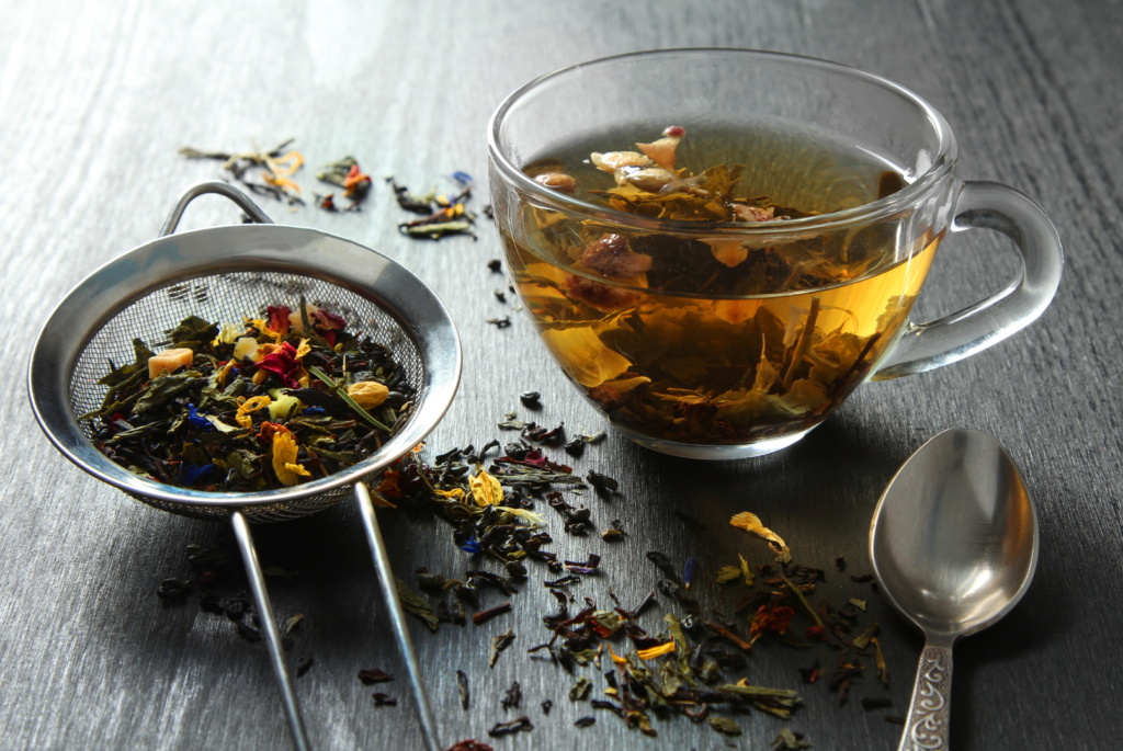 herbal teas and wild flowers